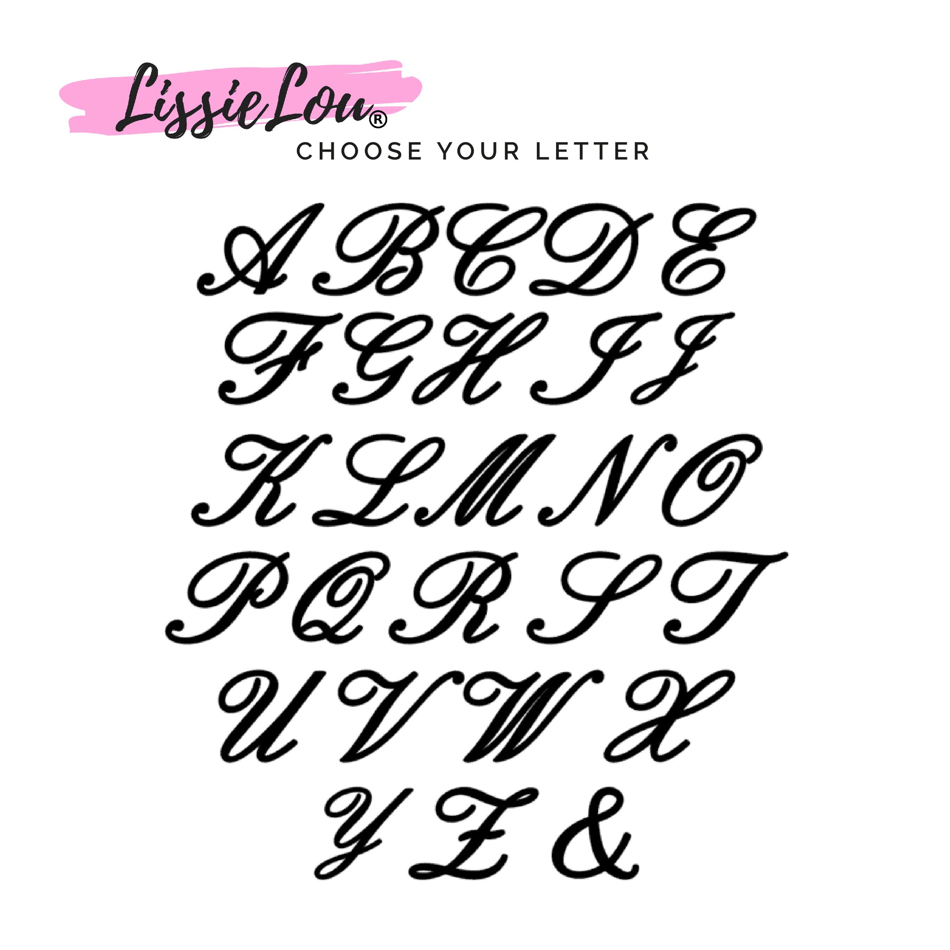 Wedding Initial Letter V Style Acrylic Cake Topper
