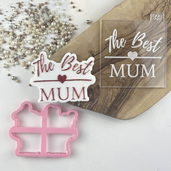 The Best Mum Mother's Day Cookie Cutter and Embosser