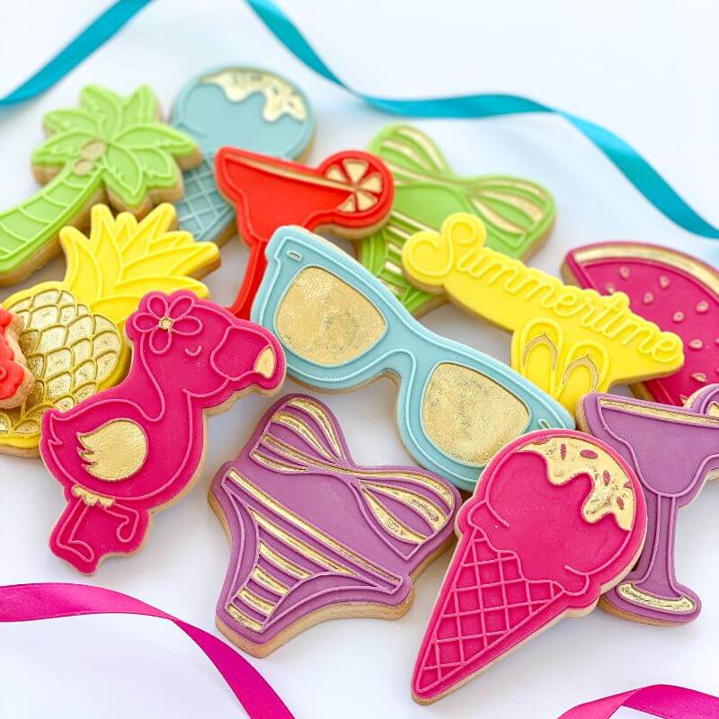 Stripy Bikini Summer Cookie Cutter and Embosser