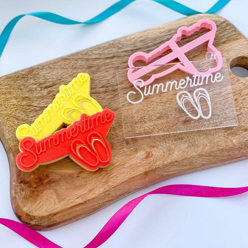 Summertime Summer Cookie Cutter and Embosser