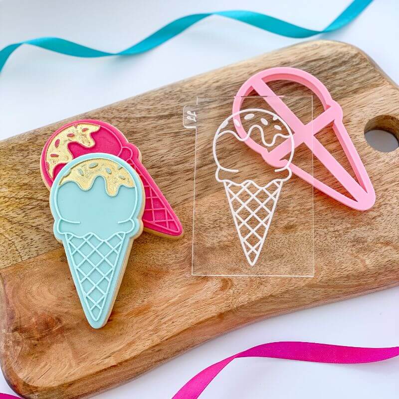 Ice Cream Food and Drink Cookie Cutter and Embosser