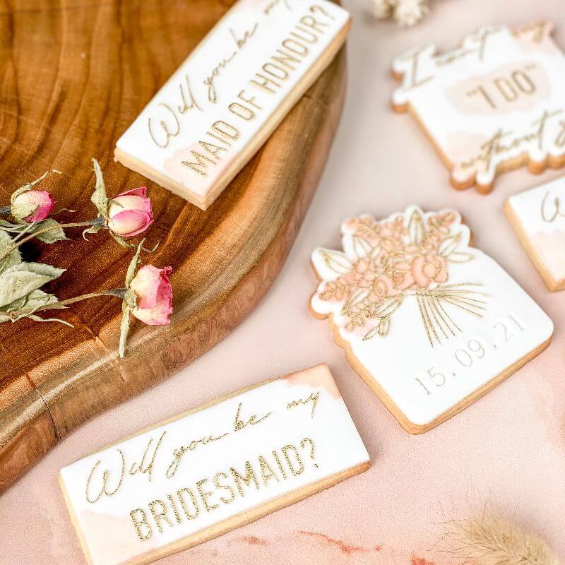 Soho Cookies Will You Be My Bridesmaid? Bridal Party Cookie Cutter and Embosser