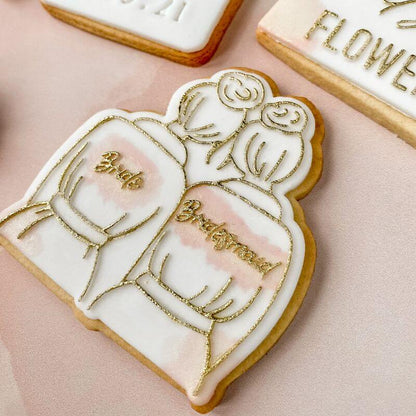 Soho Cookies Bride and Bridesmaid Style 1 Bridal Party Cookie Cutter