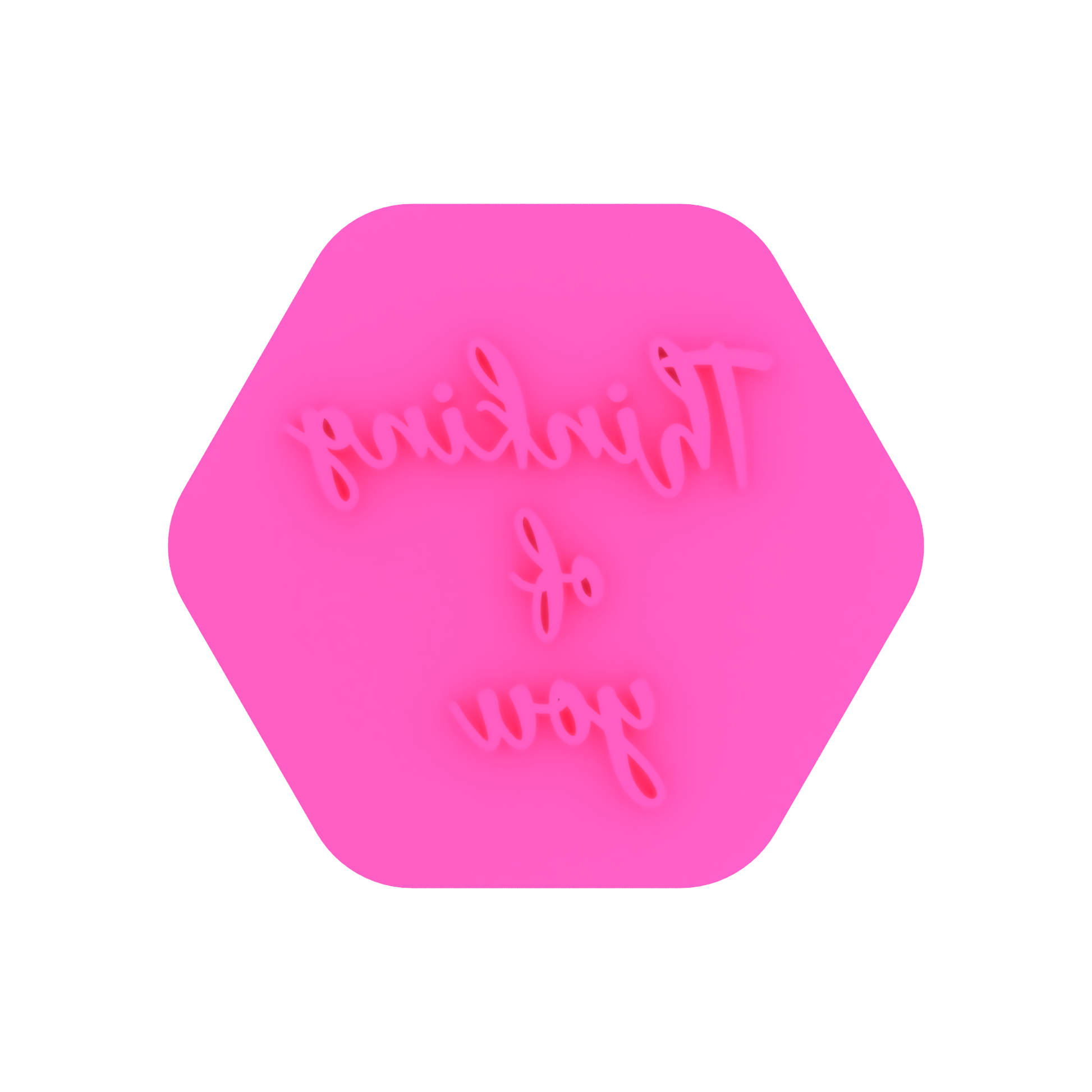 Thinking of You Style 1 Isolation Cookie Stamp