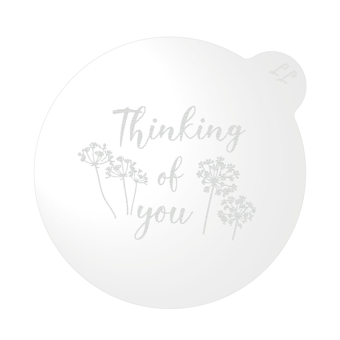 Thinking of You with Dandelions Style 3 Isolation Cookie Embosser