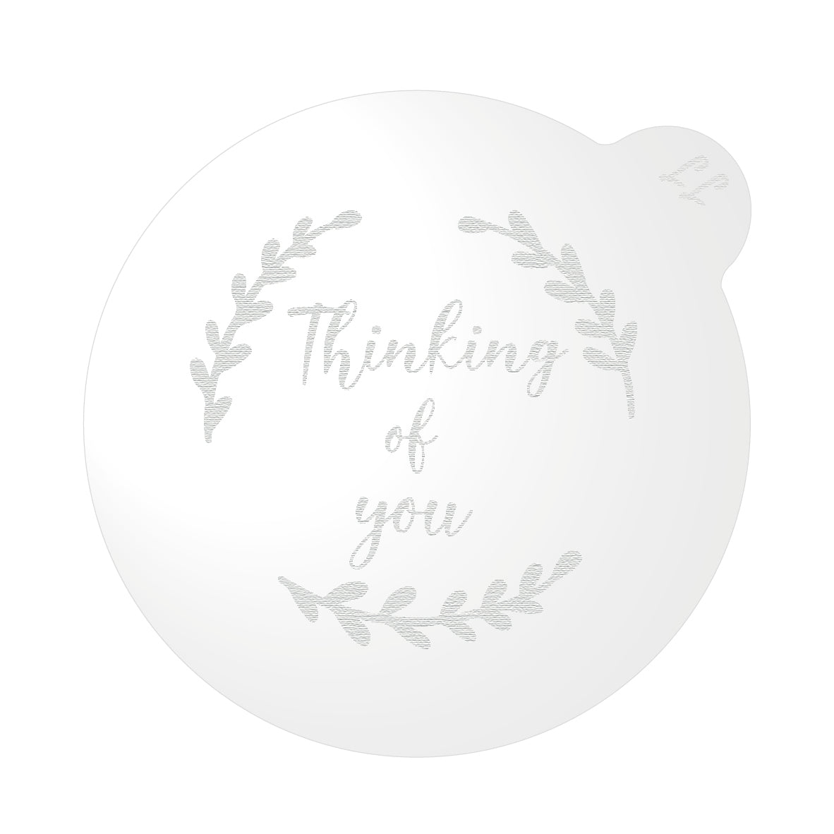 Thinking of You with Wreath Leaves Style 2 Isolation Cookie Embosser