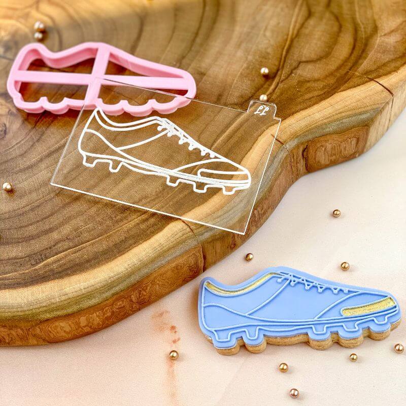 Football Boot Father's Day Cookie Cutter and Embosser