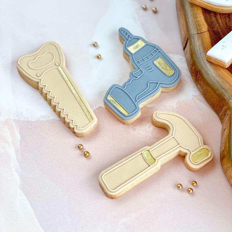 Saw Father's Day Cookie Cutter and Embosser