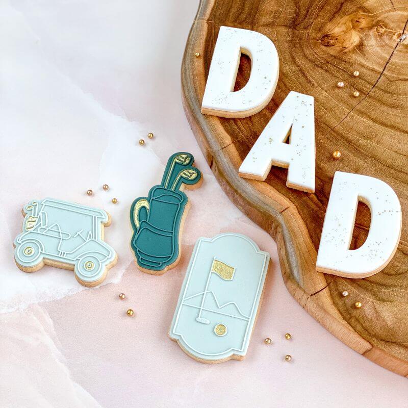 Dad (D and A) Letter Father's Day Cookie Cutters