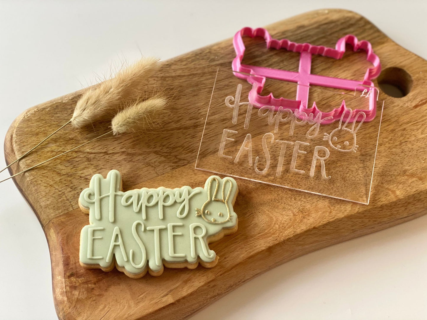 Happy Easter Style 2 with Rabbit Cookie Cutter and Embosser