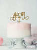 Custom Initials Heart Pretty Wedding Acrylic Shopify - Glitter Gold