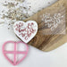 To Have and To Hold in Heart Wedding Cookie Cutter and Embosser