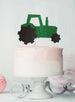 Tractor Cake Topper Glitter Card Green