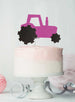 Tractor Cake Topper Glitter Card Hot Pink