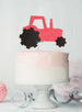 Tractor Cake Topper Glitter Card Light Pink