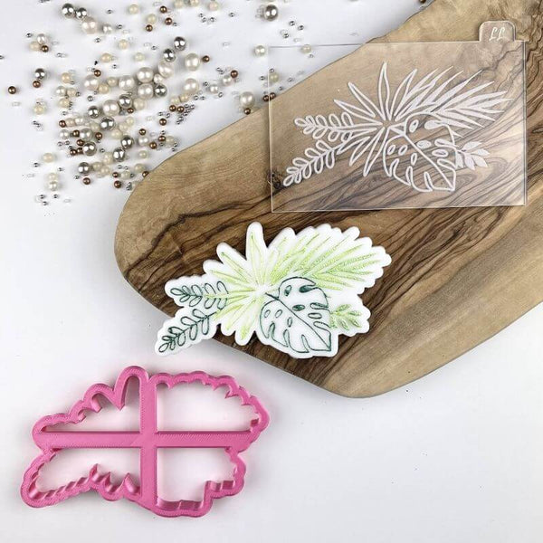 Tropical Flowers Floral Cookie Cutter and Embosser