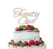 Twenty One Birthday Cake Topper 21st Glitter Card White
