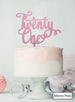 Twenty First Swirly Font 21st Birthday Cake Topper Premium 3mm Acrylic Mirror Pink