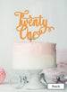 Twenty First Swirly Font 21st Birthday Cake Topper Premium 3mm Acrylic Peach