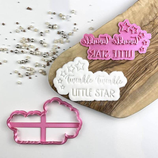 Twinkle Twinkle Little Star Baby Shower Cookie Cutter and Stamp