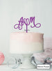 Custom Initials Heart Pretty Wedding Acrylic Shopify - Mirror Purple