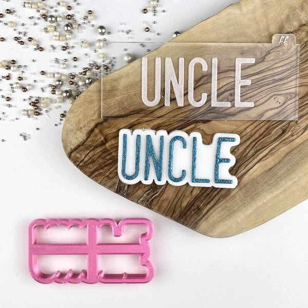 Uncle Father's Day Cookie Cutter and Embosser