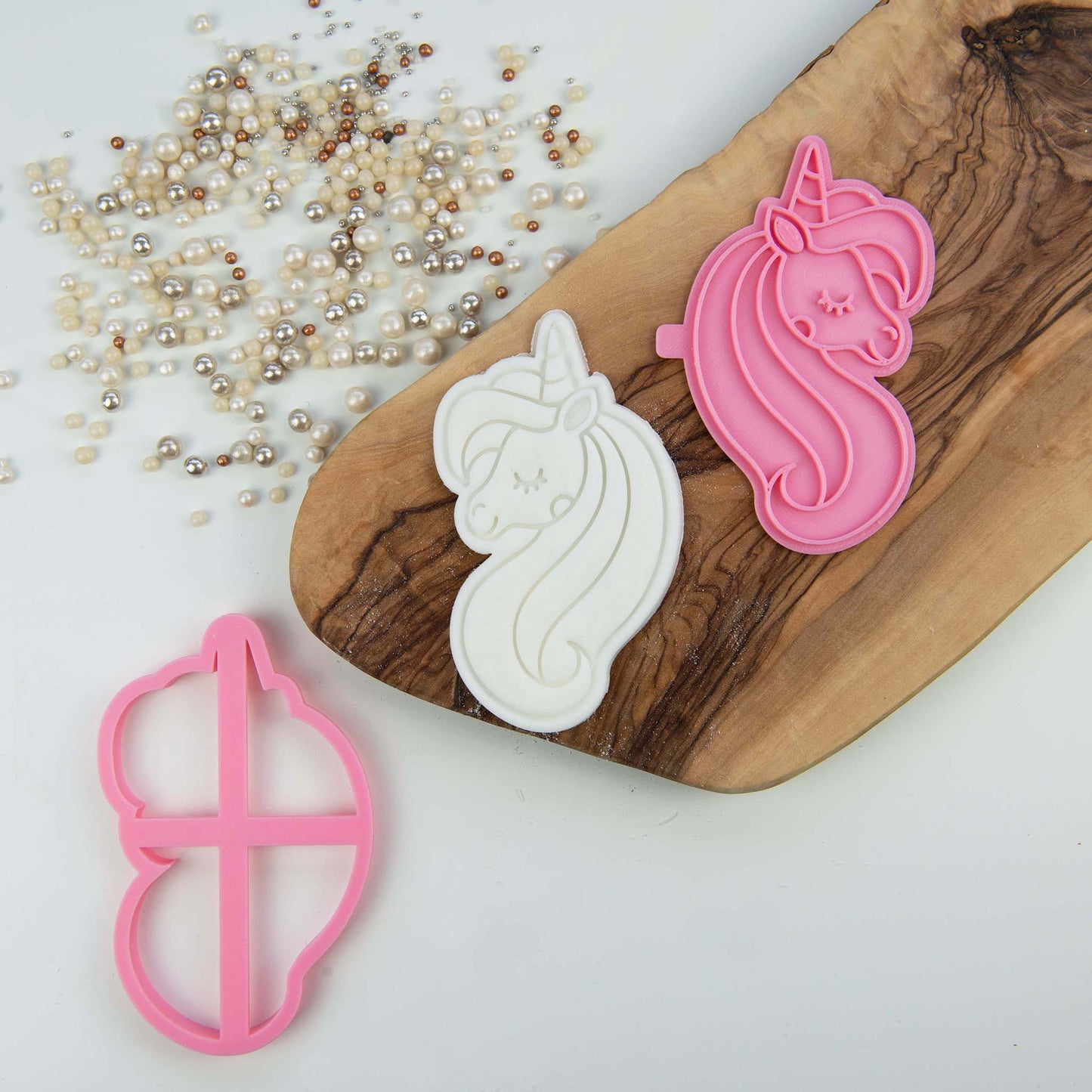 Unicorn Face Cookie Cutter and Stamp