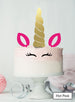 Unicorn Cake Kit Topper Set Premium 3mm Acrylic Mirror Gold and Hot Pink