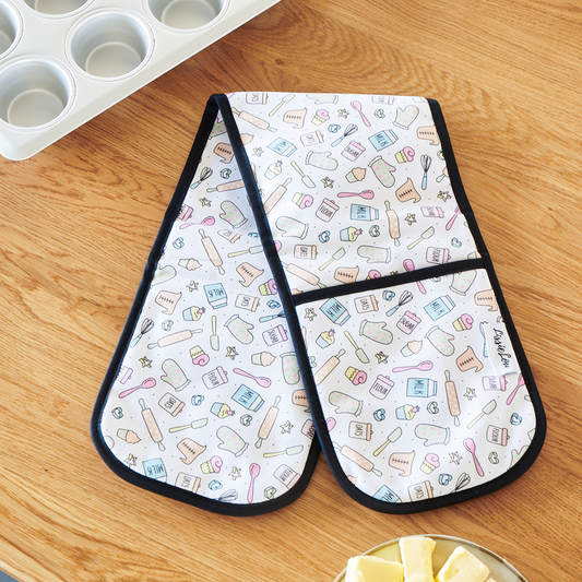 Pastel Baking Equipment 100% Organic Cotton Oven Gloves