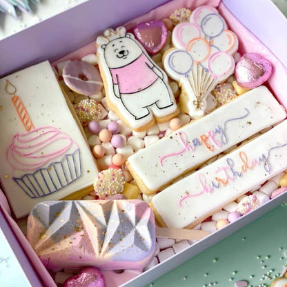 Birthday in Verity Font Cookie Cutter and Embosser