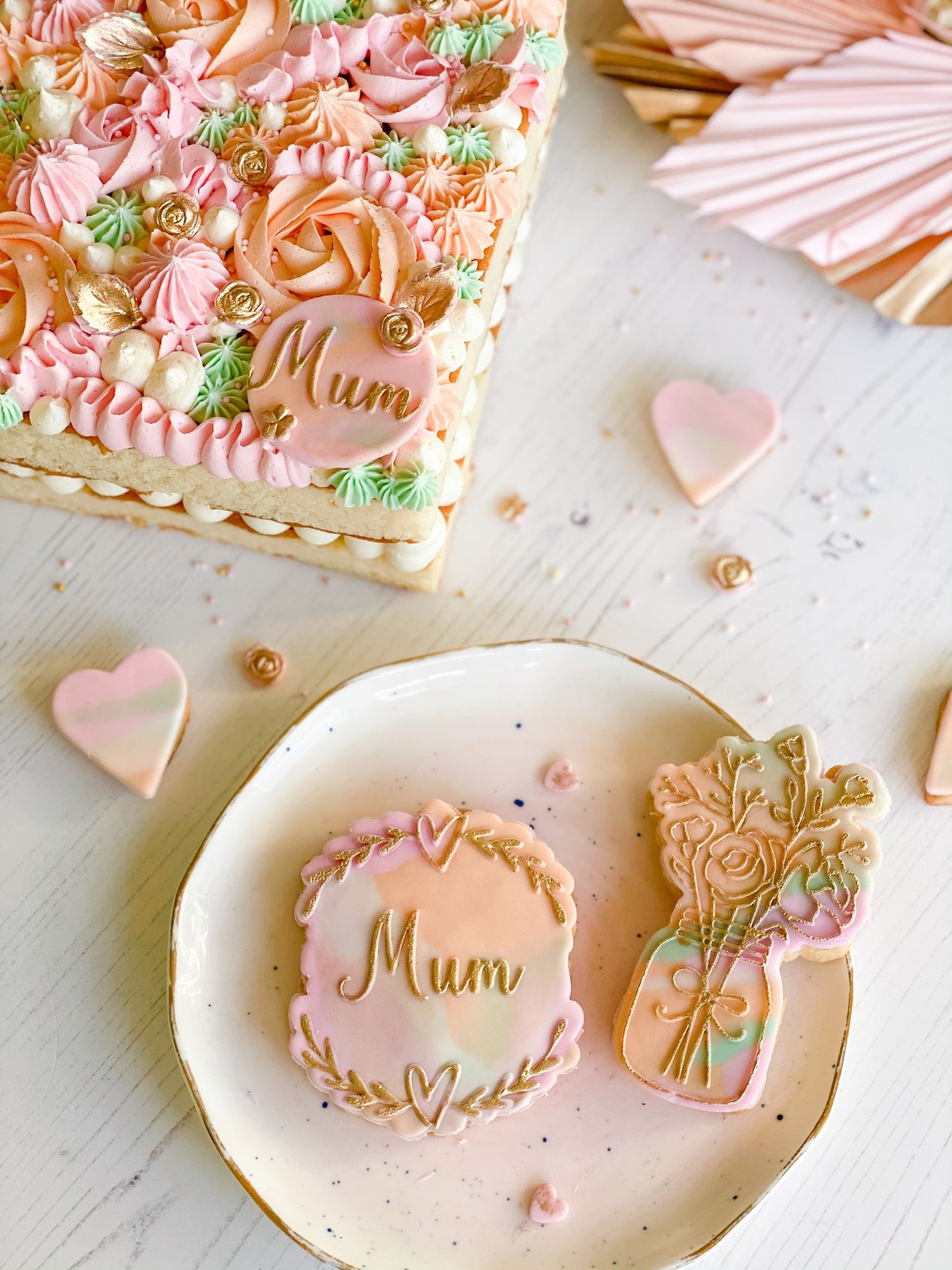 Jar of Flowers Mother's Day Cookie Cutter and Embosser