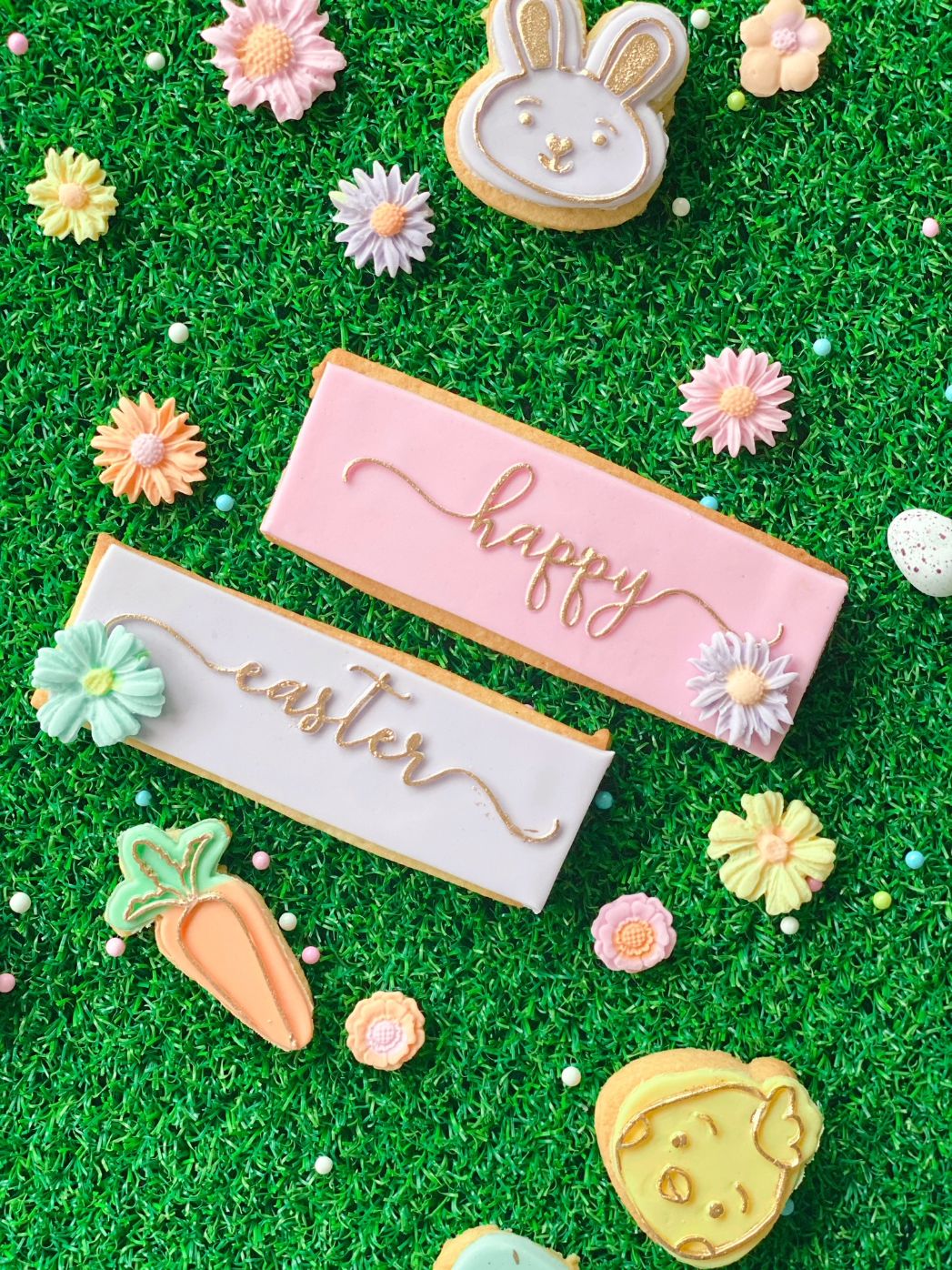 Happy in Verity Font Easter Cookie Cutter and Embosser