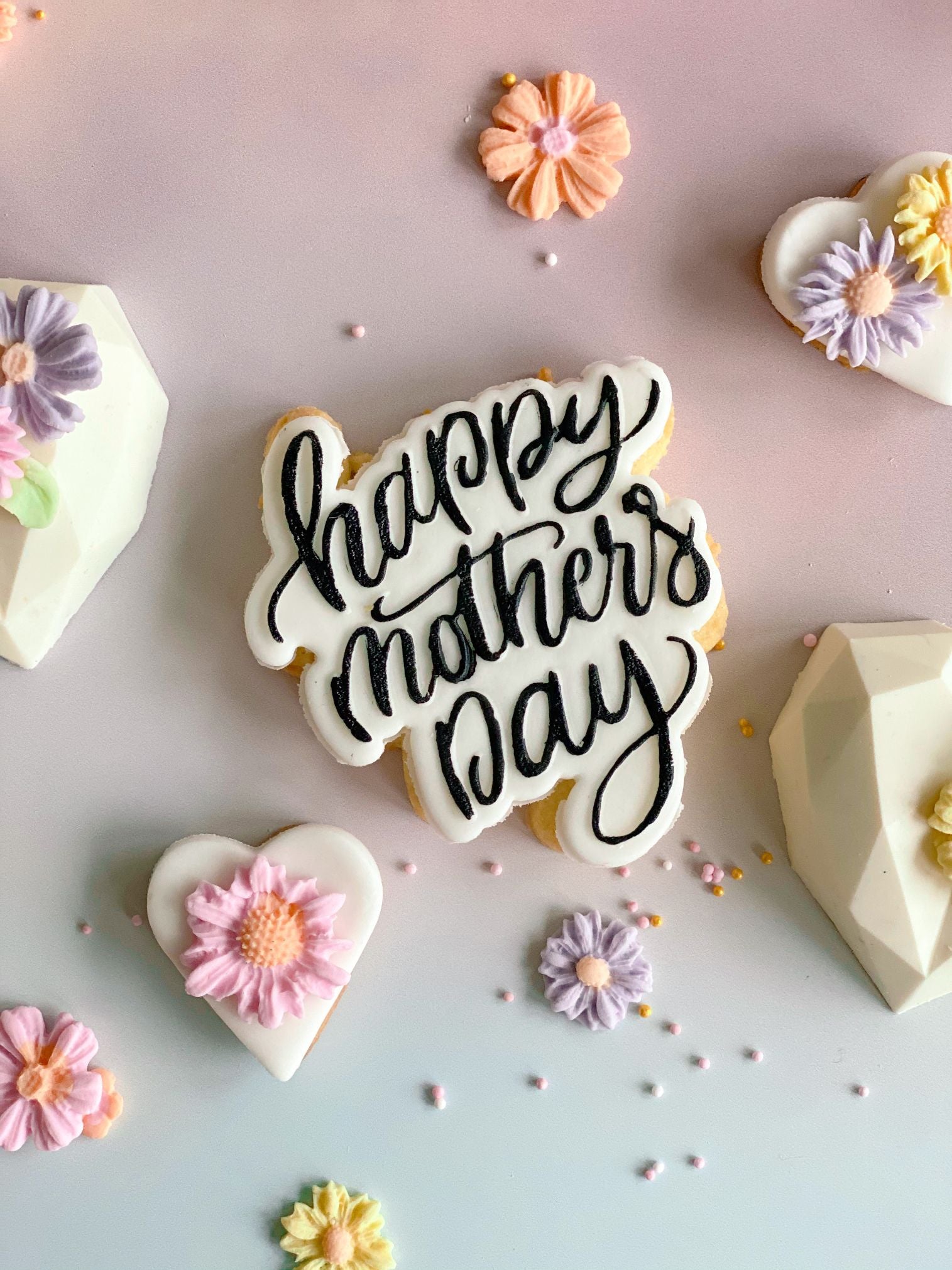 Happy Mother's Day Style 1 Cookie Cutter and Embosser