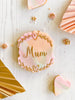 Mum with Heart and Vine Border Mother's Day Cookie Cutter and Embosser