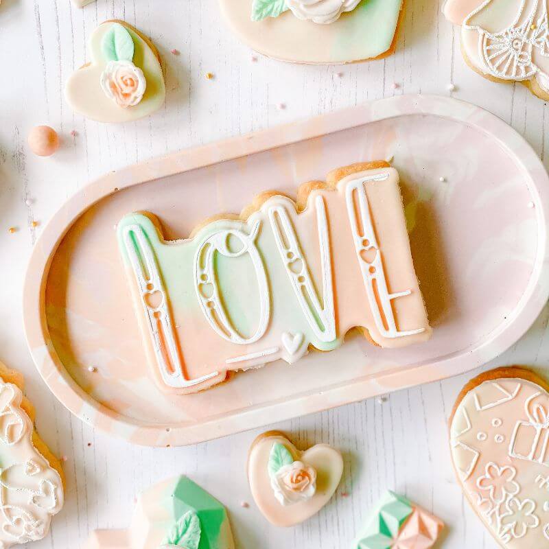 Love Capitals Wedding Cookie Cutter