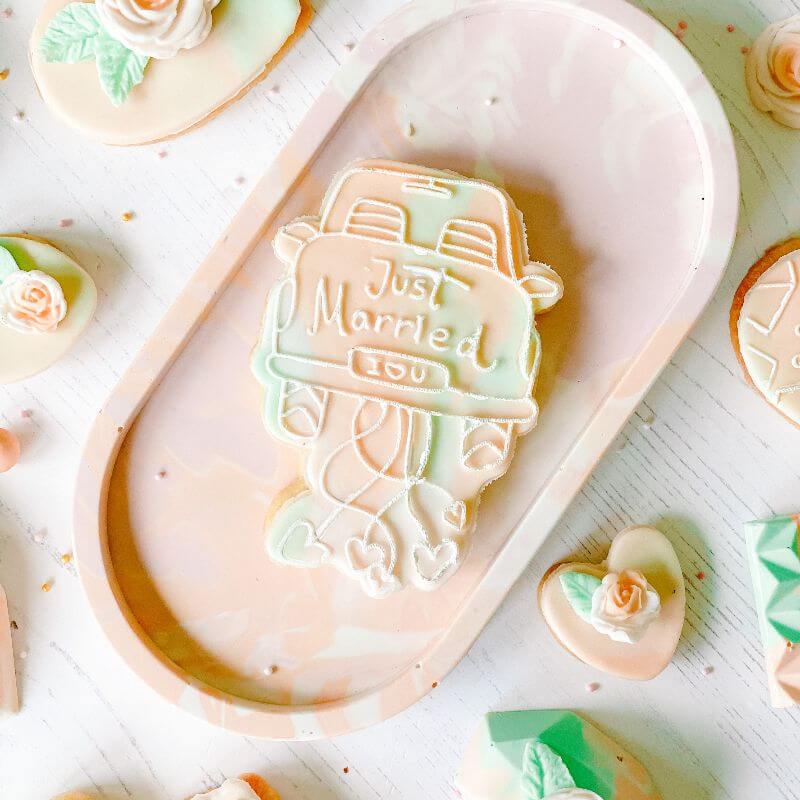 Just Married Wedding Car Cookie Cutter