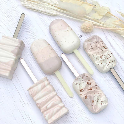 Ivory Acrylic Cakesicle Lollipop Sticks