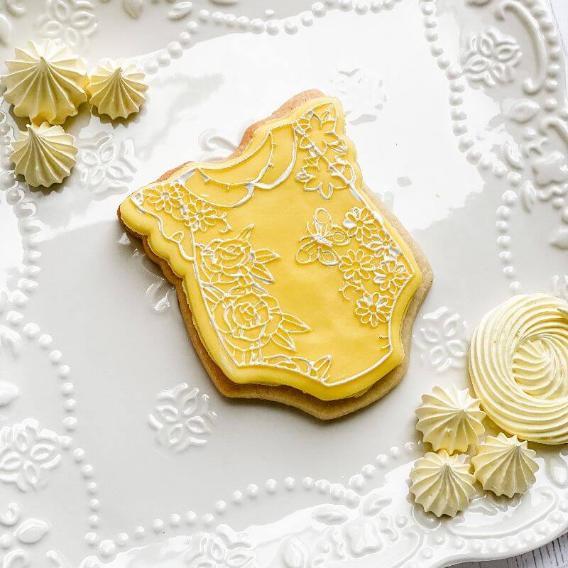 Pretty Flower Baby Romper Baby Shower Cookie Cutter