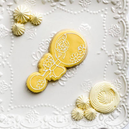 Pretty Flower Baby Rattle Baby Shower Cookie Cutter