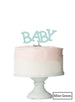 BABY Baby Shower Cake Topper Premium 3mm Acrylic Mint Green
