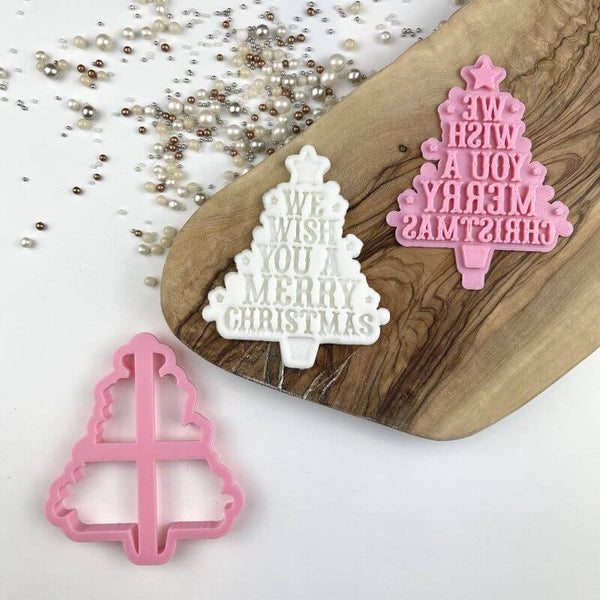 We Wish You a Merry Christmas Cookie Cutter and Stamp