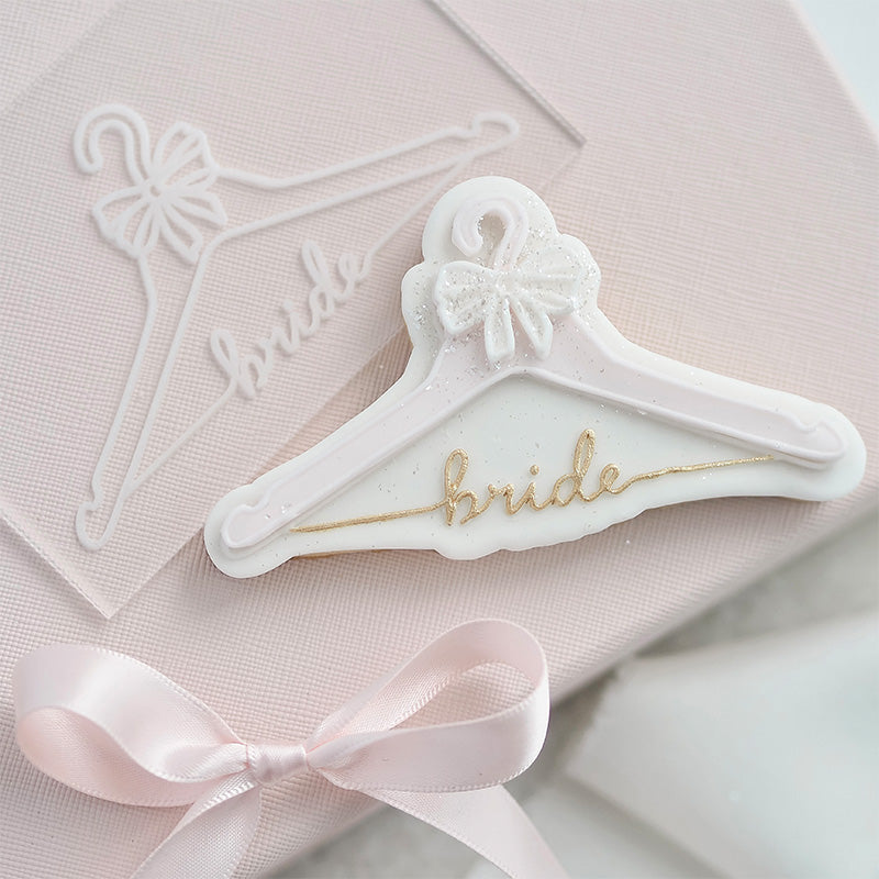 Bridal Hanger Wedding Cookie Cutter and Embosser by Catherine Marie Cake
