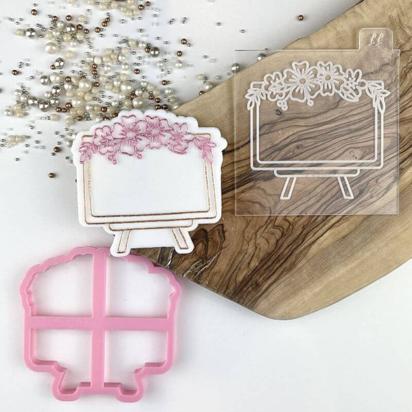 Wedding Sign Cookie Cutter and Embosser