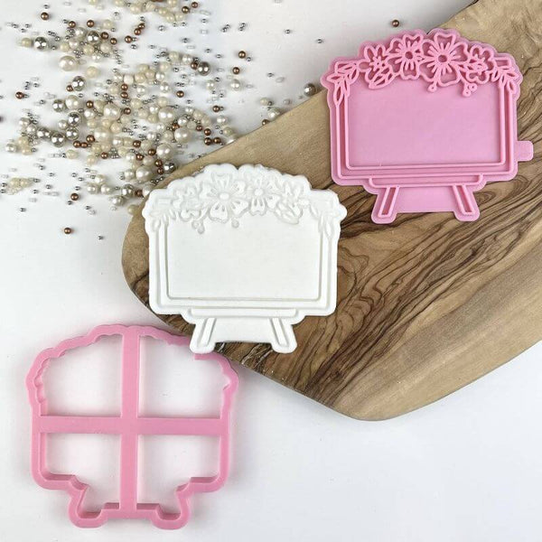 Wedding Sign Cookie Cutter and Stamp