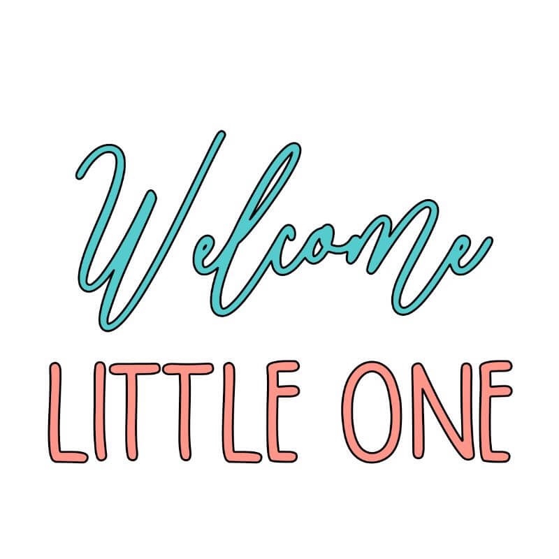 Welcome Little One Baby Shower Cookie Cutter