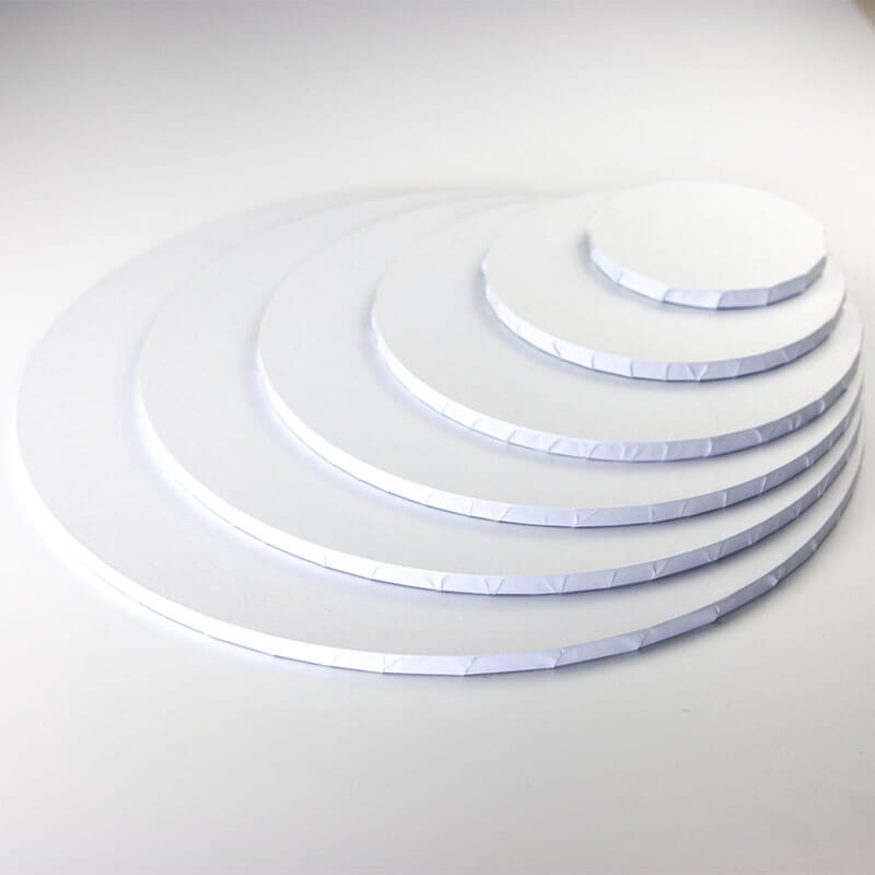 White Matt MDF Cake Board Drum 9mm Thick