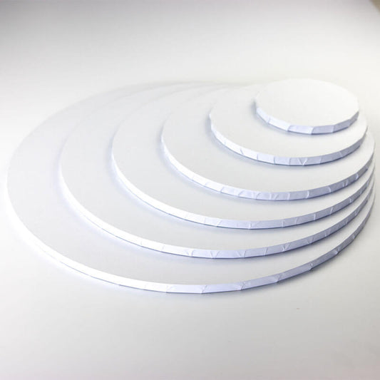 White Matt MDF Cake Board Drum 9mm Thick