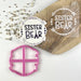 Sister Bear Wild One Style Baby Shower Cookie Cutter and Embosser