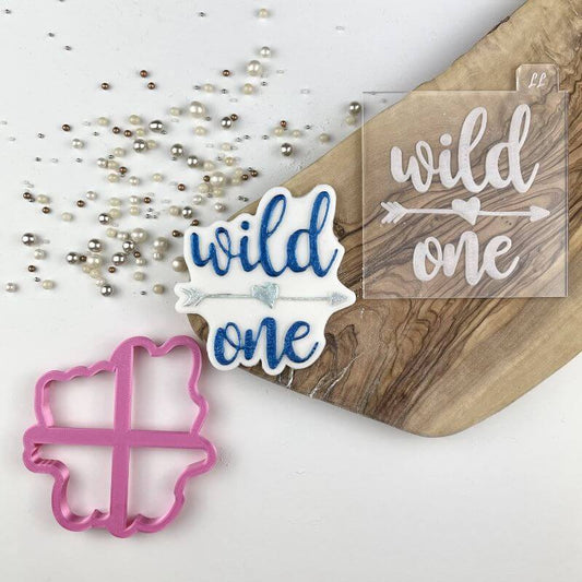 Wild One with Arrow Baby Shower Cookie Cutter and Embosser