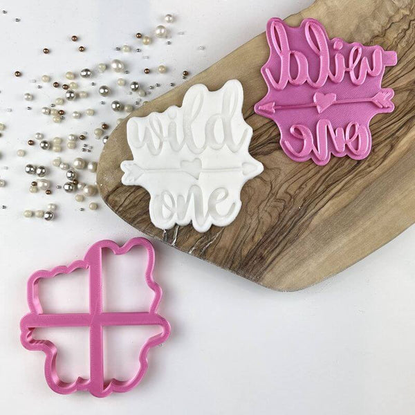Wild One with an Arrow Baby Shower Cookie Cutter and Stamp